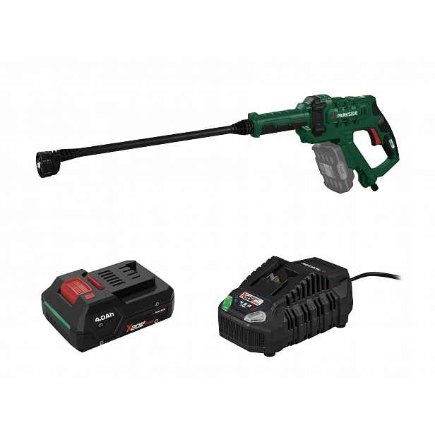 Parkside® Aku tlakový čistič Pdra 20-Li D4, Smart 4 Ah