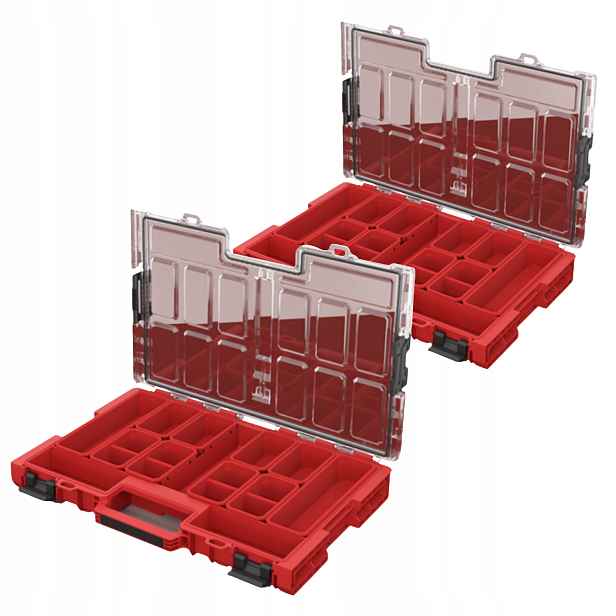 Qbrick One Organizer L 2.0 Red Ultra Hd box na nářadí s víkem x2