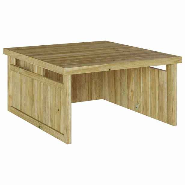 vidaXL Garáž na sekací stroj Hnědá 73.5 x 81.5 x 38.5 cm