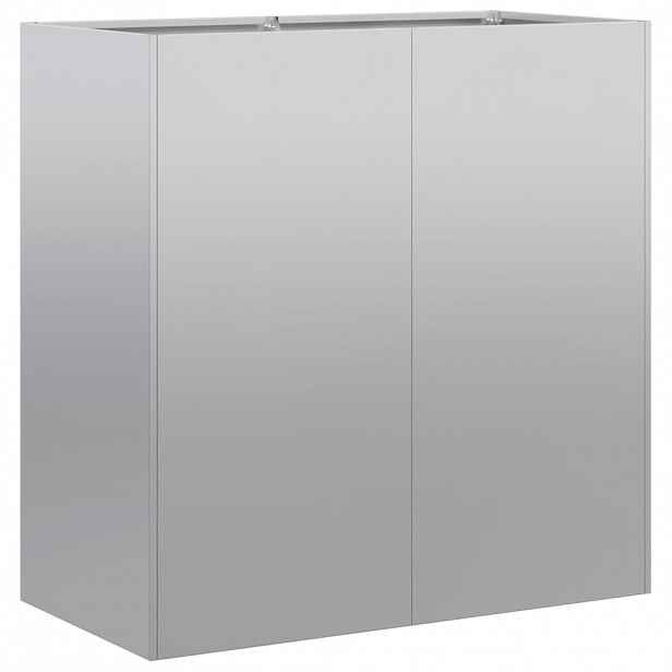 vidaXL Truhlík 80x40x80 cm Pozinkovaná ocel