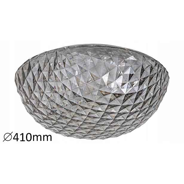 Stropní svítidlo stropní svítidlo Led křišťálová kouřová glamour kulatý 40 cm Rabalux
