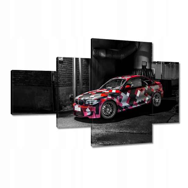 Obrazy 130x80 Červené Bmw