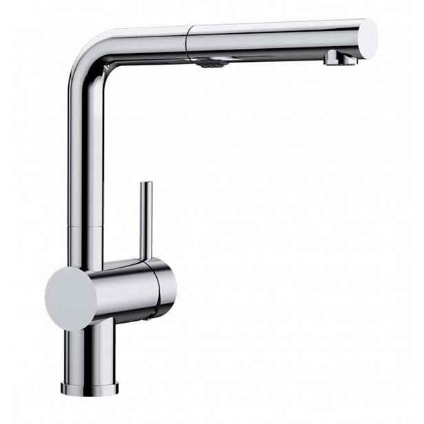 Blanco Linus S - Dřezová baterie s výsuvnou sprškou, chrom 518406
