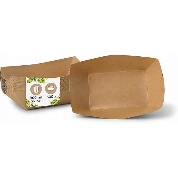 na jedno použití kartonové misky Biozoyg DCA061591 800ml 500 ks