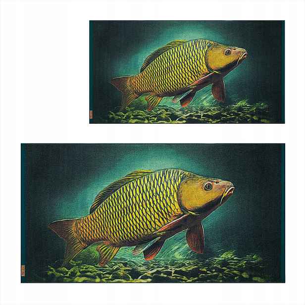 Ručník Karp zelený 70x140 Zwoltex vzor Karp