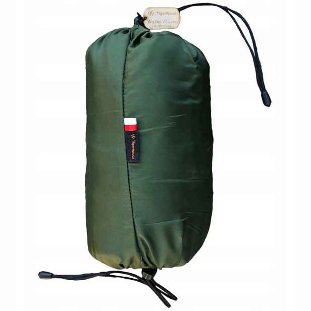 Turistická táborová houpací síť TigerWood Vážka V1 Long Pocket Khaki s moskytiérou