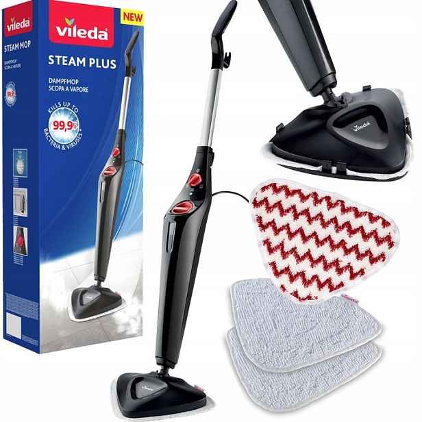Vileda Parní mop Steam Plus Power Pad Elektrický