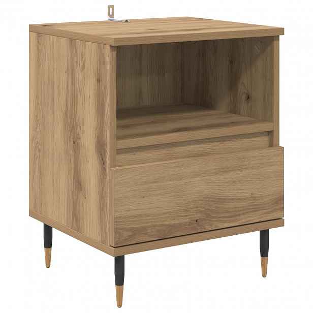 vidaXL Noční skříňka Artisanový dub 40 x 35 x 50 cm Kompozitní dřevo