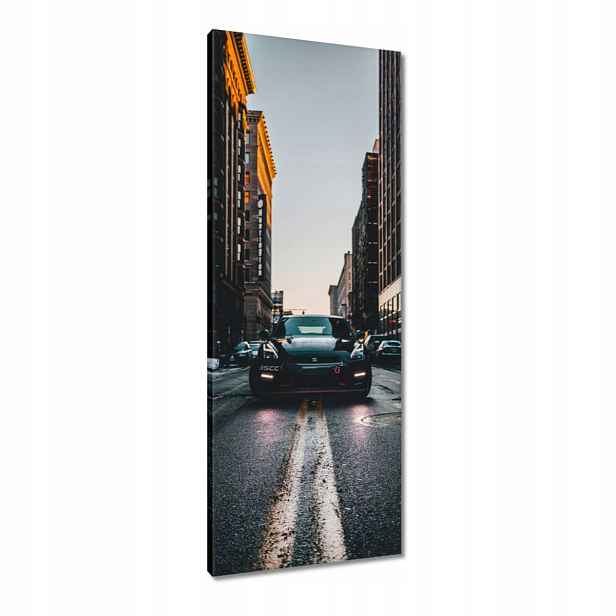 Obrazy 40x100 Černý Nissan Gtr