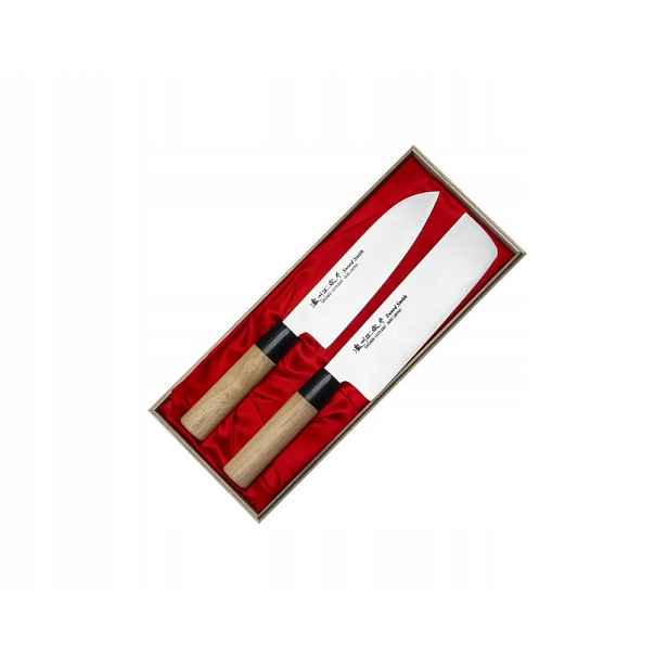 Satake Cutlery Mfg Misaki Sada 2 nožů v dřevěné krabičce Návod