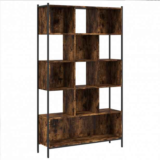 vidaXL Knihovna kouřový dub 102 x 28 x 172 cm kompozitní dřevo