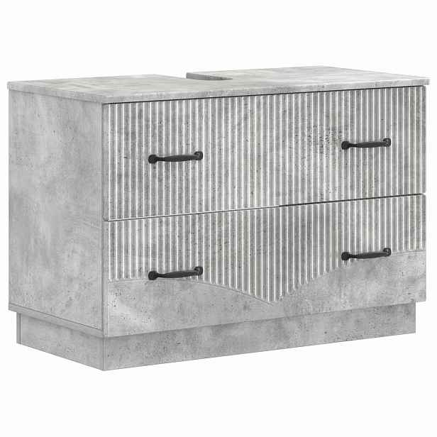 vidaXL Skříňka pod umyvadlo HOORN Betonově šedá 82 x 41 x 56 cm