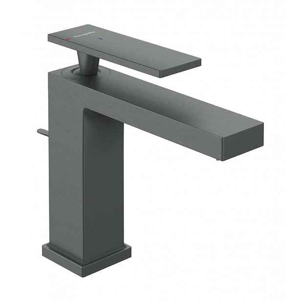 Hansgrohe Tecturis E - Umyvadlová baterie s výpustí, CoolStart, EcoSmart+, kartáčovaný černý chrom 73014340
