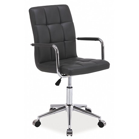 Kancelářská židle Q-022 šedá ekokůže