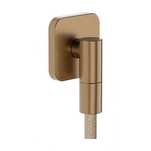 Podomítkový vývod Hansgrohe FixFit Fine Q se zpětným ventilem kartáčovaný bronz 28884140