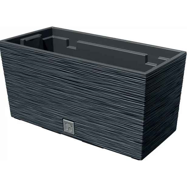 ProsperPlast Květináč FURU CASE | antracit 39,5 cm