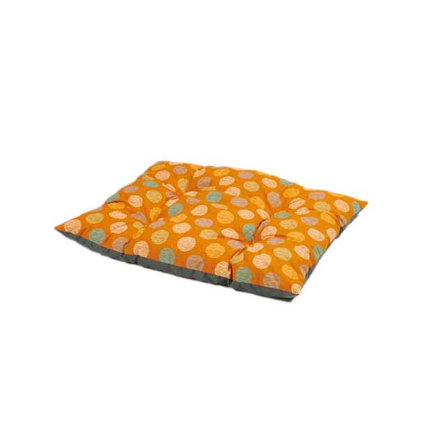 TOP Multifunkční polštář velikost M 55x70 - Oranžová kolečka/Šedý