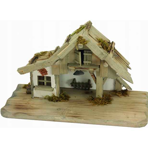 Vánoční betlém 40x19x23 cm pro figurky 7-8 cm