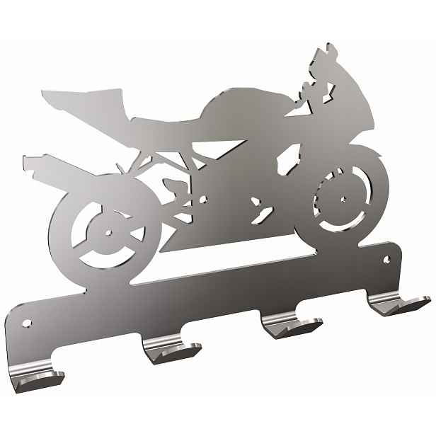 Věšák 4-hákový s motorem Technic 332/SG Inox