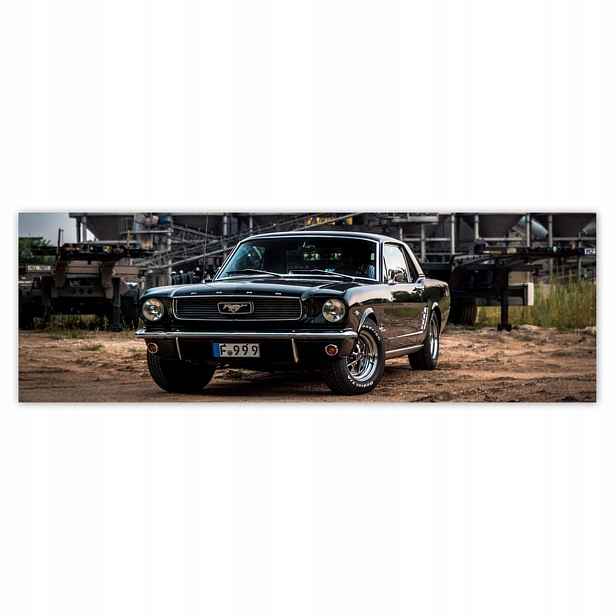 Plakáty 200x66 Černý Ford mustang Auto