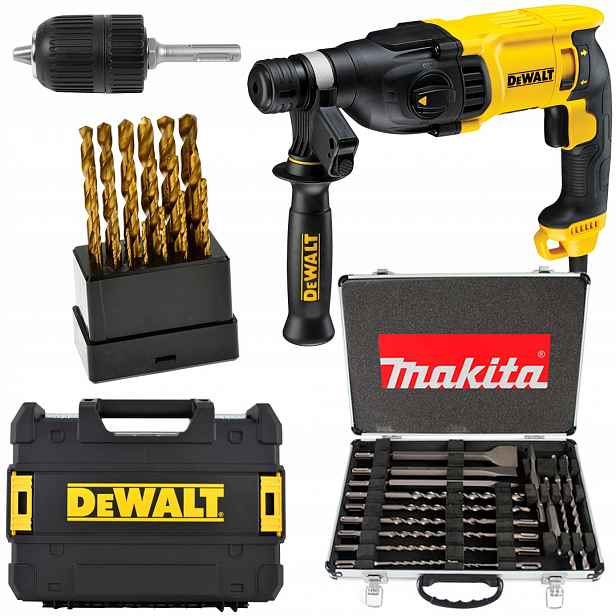 DeWalt vrtací kladivo 800W Sds+ D25133K 37 dílů
