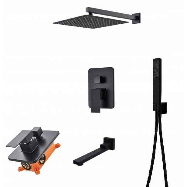 Sprchový set podomítková černá Black 40 Box