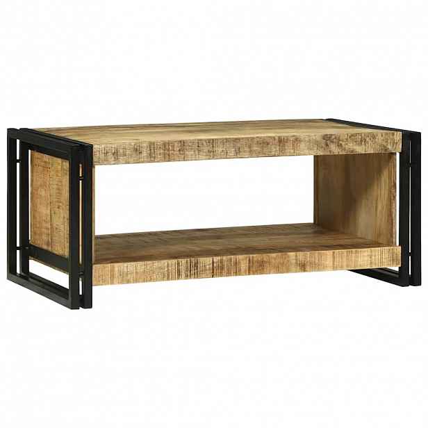 vidaXL Konferenční stolek Hnědá 90 x 50 x 38 cm Masivní mangové dřevo