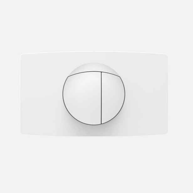 Splachovací tlačítko pro Wc Sanit velké dělené bílé 338x196 mm