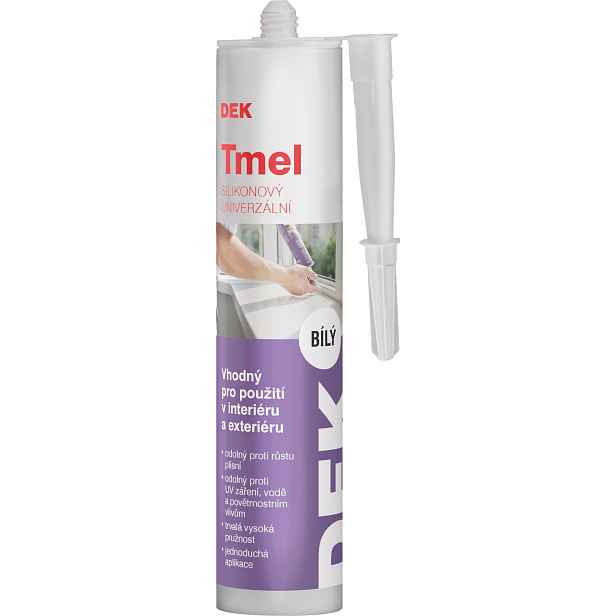 Tmel silikonový DEK bílý 310 ml