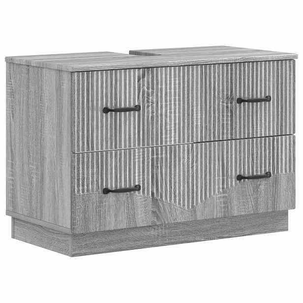 vidaXL Skříňka pod umyvadlo HOORN Šedý Sonoma 82 x 41 x 56 cm
