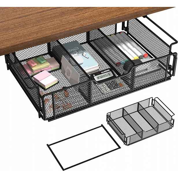 Organizér Pod Psací Stůl S Prázdnou Síťkou, Neviditelný Pro Domácí Skladování