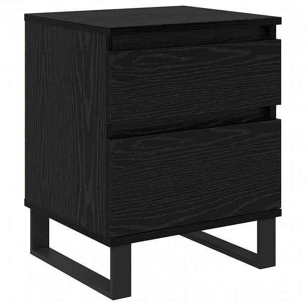 vidaXL Noční skříňka Černý dub 40 x 35 x 50 cm Kompozitní dřevo