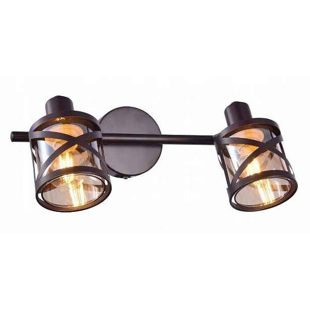 Bronzová spotová lampa Oberon industriální do pracovny Rabalux