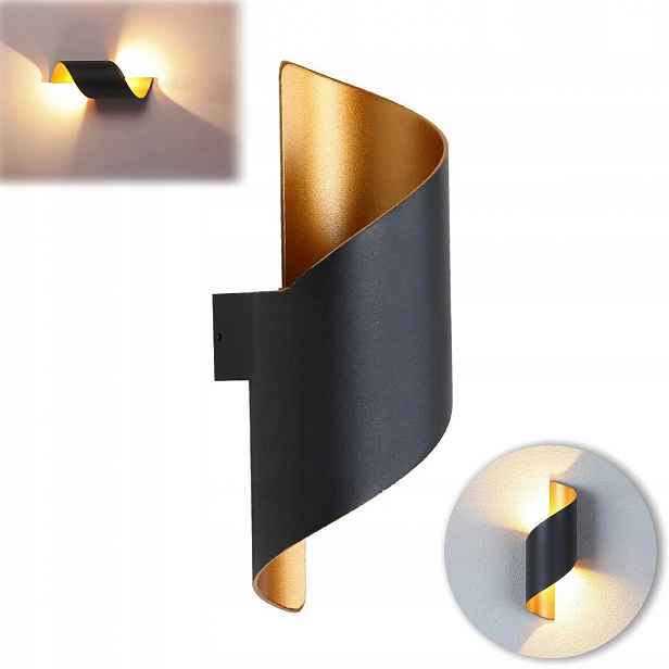 Led Nástěnná Lampa Vnitřní 10 x 28 x 10 CM Moderní 10W Černá