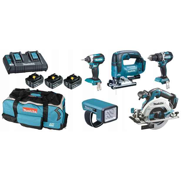 Makita DLX5043PT DHP484 DTD153 DHS680 DJV182 3x5Ah