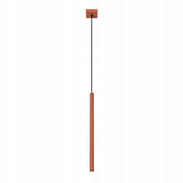 Sollux Bodová závěsná lampa moderní červená tuba do jídelny nad ostrov