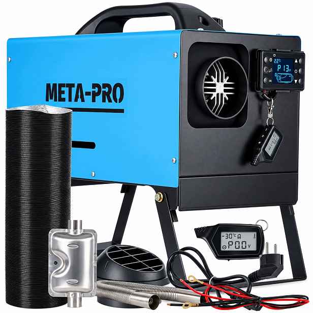 Naftové Topidlo 12 kW Postojový dmychadlo Webasto 12/24/230V Meta Pro