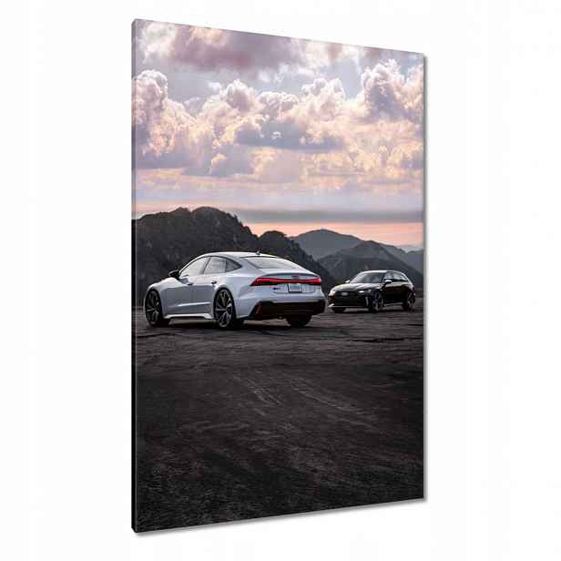 Obrazy 80x120 Bílé Audi RS7 Auto