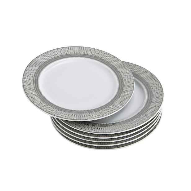 Sada 6 dezertních talířů 17 cm Amaro Silver