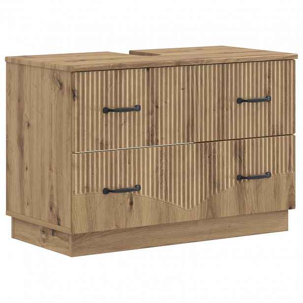 vidaXL Skříňka pod umyvadlo HOORN Dub artisan 82 x 41 x 56 cm
