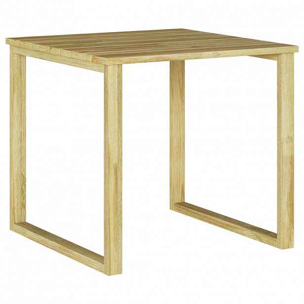 vidaXL stůl Přírodní 50,5 x 50 x 46 cm Impregnované borovicové dřevo