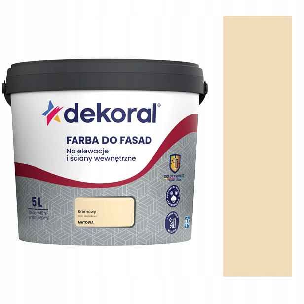 Dekoral Polinit Barva Barva 5L Krém