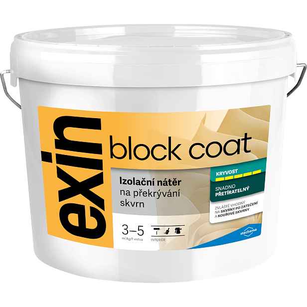 Nátěr k zakrývání skvrn Stachema EXIN BLOCK COAT bílá 1 kg