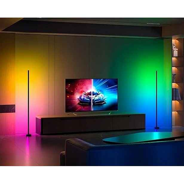 Podlahová lampa Miwatt 0 integrovaný Led zdroj 8 W bílá, černá
