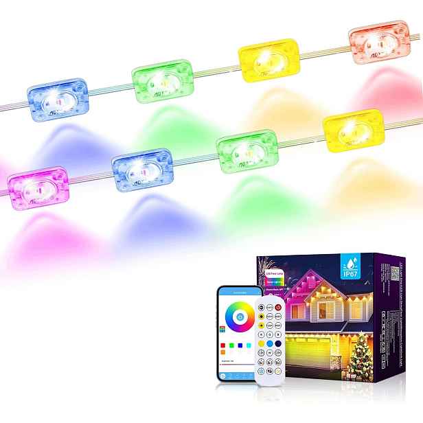 Sada Led světel Rgbic 30 m 36LED, vánoční dekorace pro světelnou girlandu