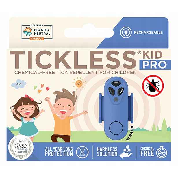 Tickless Pro Kid Nový Model Ochrana před klíšťaty Pro děti Modrý