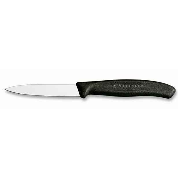 VICTORINOX NŮŽ NA ZELENINU VICTORINOX SWISSCLASSIC, ČERNÁ 8CM_hamashop