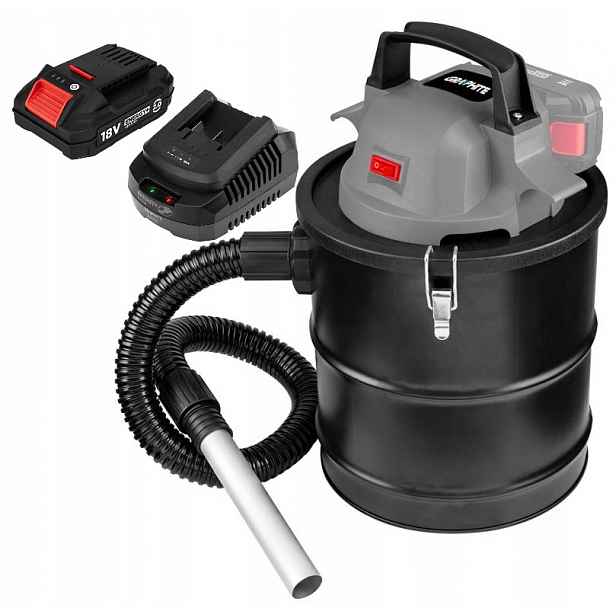 Graphite Vysavač Na Popel 15L Akumulátor 2AH Set 58GE125 58GE131