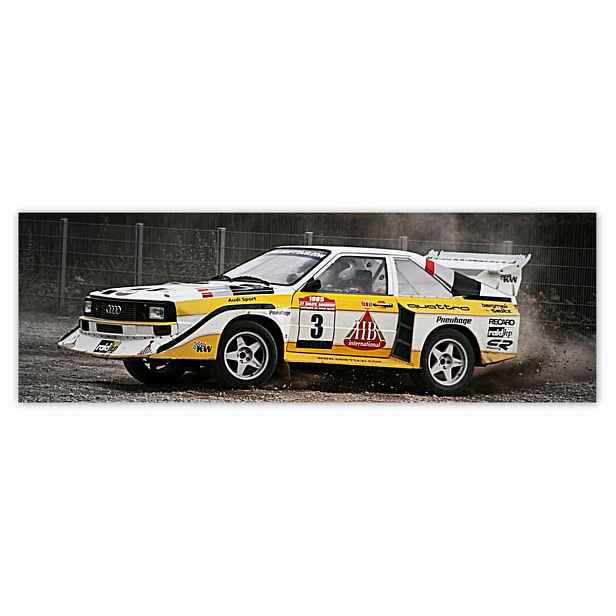 Plakáty 200x66 Audi Quattro Drift bokem