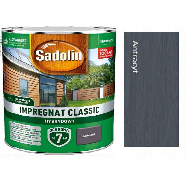 Sadolin Classic Impregnat 4,5L Antracit